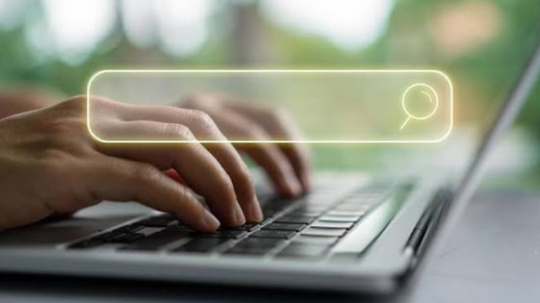 SEM Search on Laptop